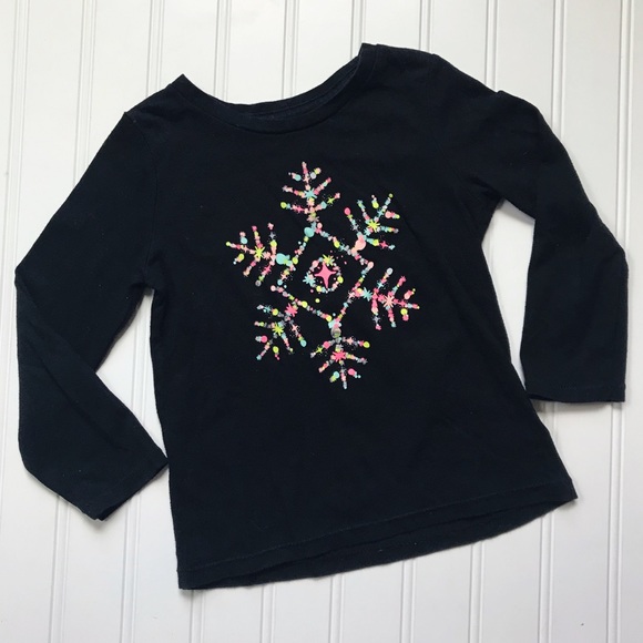 •Cat & Jack• snowflake graphic tee - Picture 1 of 4